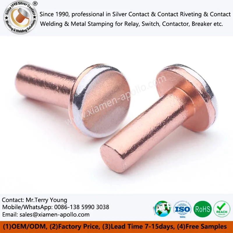 Bimetal Rivet For Relays