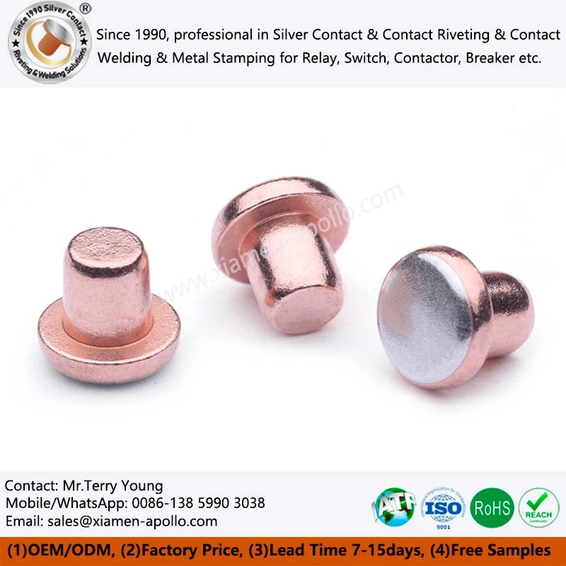 Bimetal Contact Buttons for Relays Bimetal Contact Buttons for Relays