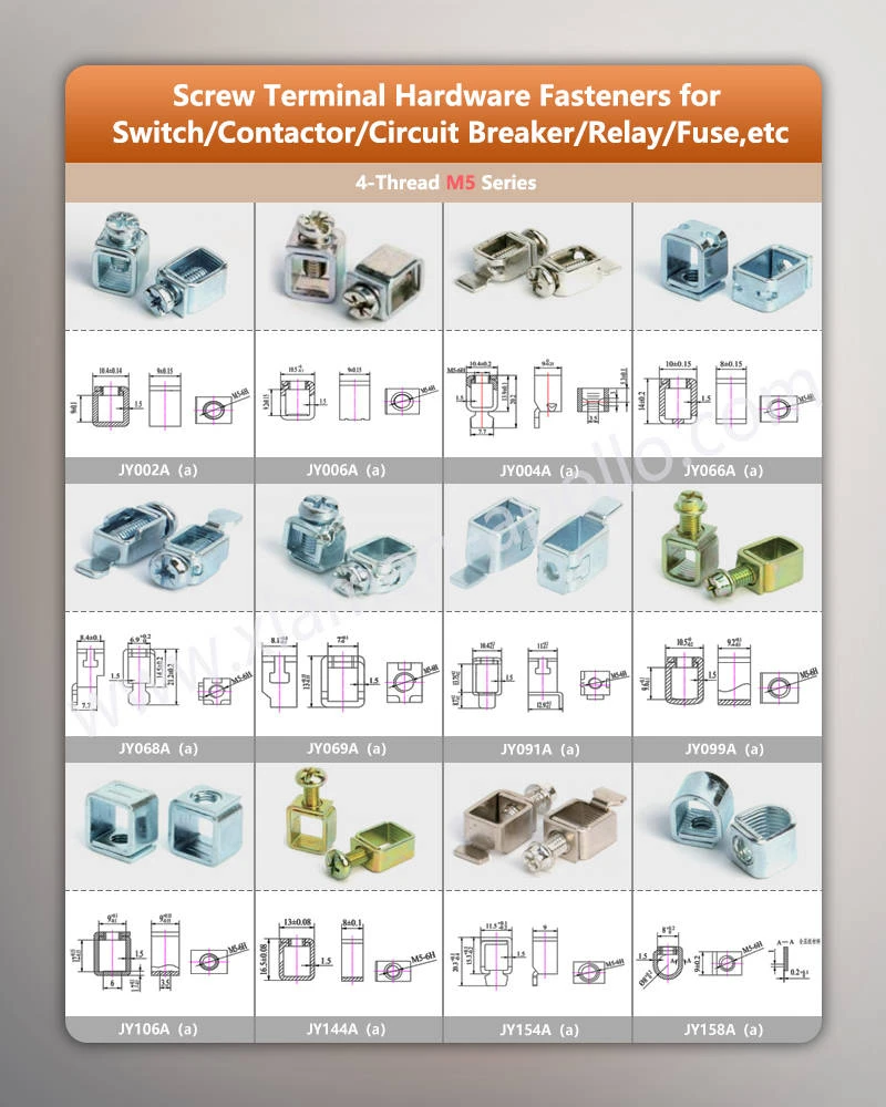 Clamp Terminal Block for switches, contactors, circuit breakers, relays, fuses, etc. Clamp Terminal Block for switches, contactors, circuit breakers, relays, fuses, etc.