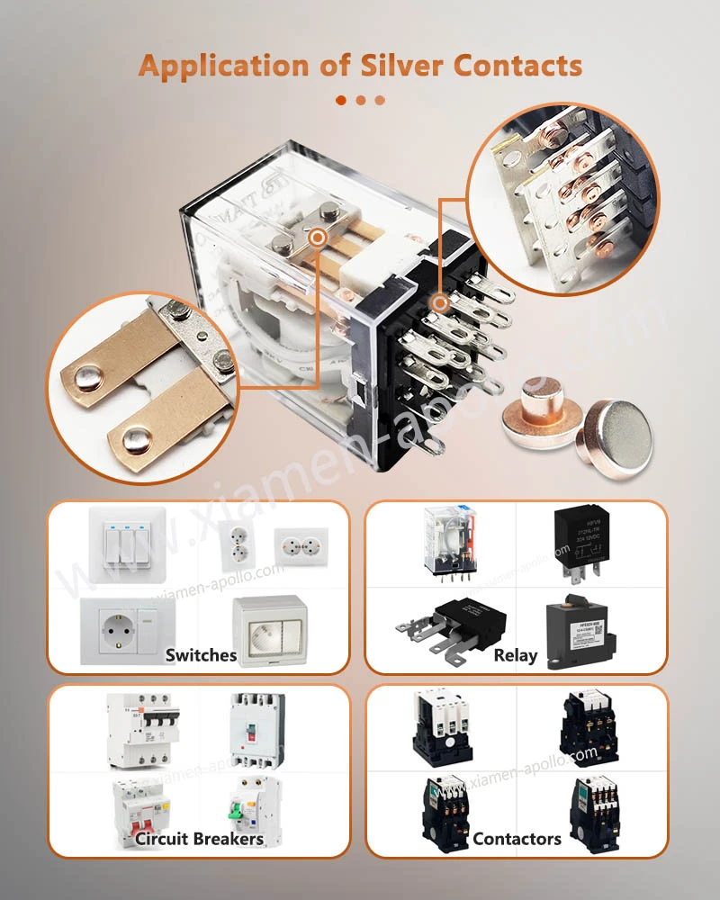 Application of Silver electrical contacts Application of Silver electrical contacts