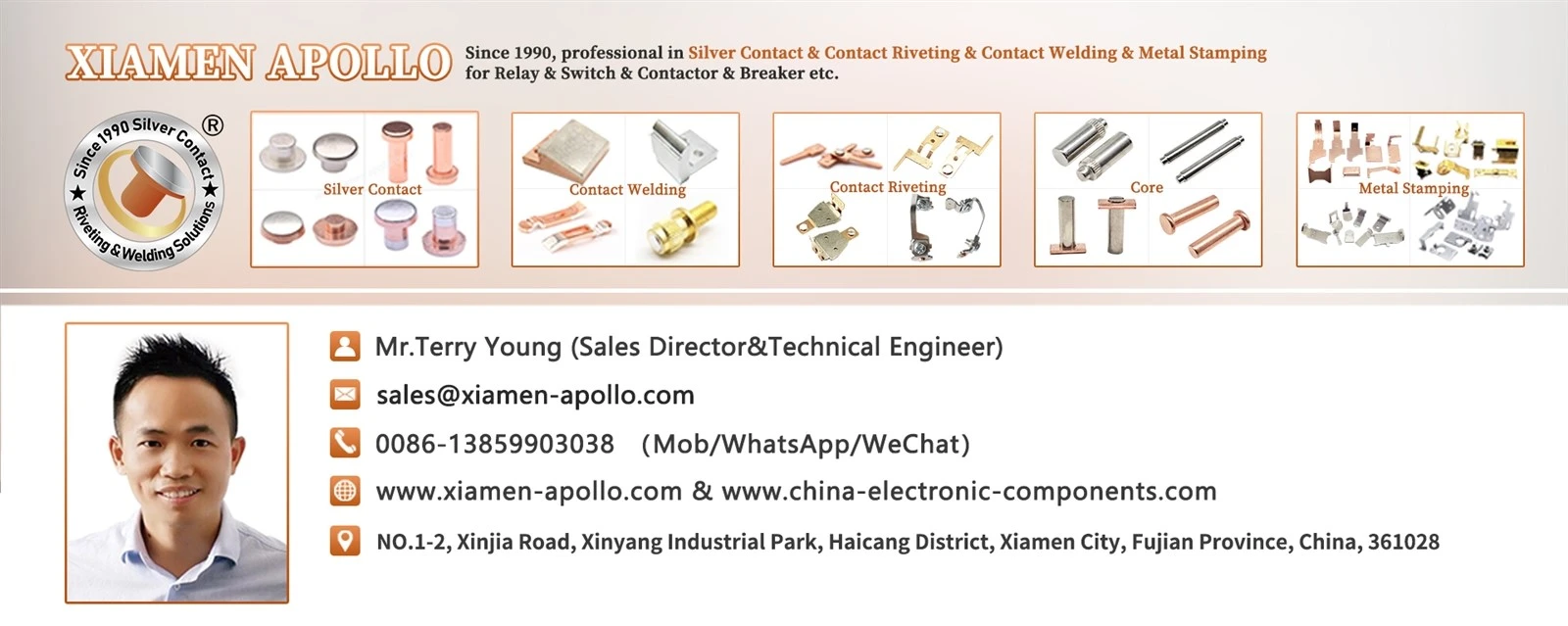 Mr Terry from Xiamen Apollo Mr Terry from Xiamen Apollo