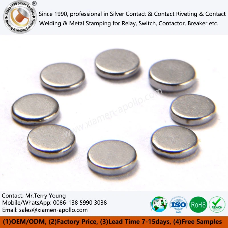 Solid Tungsten Contact Rivets