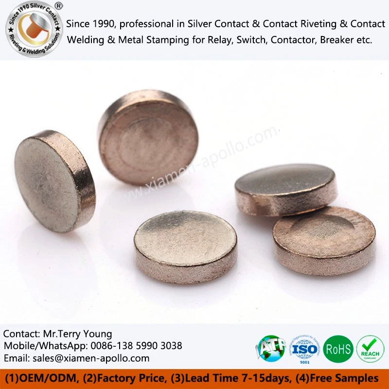 Brazed Silver Electrical Contacts Brazed Silver Electrical Contacts